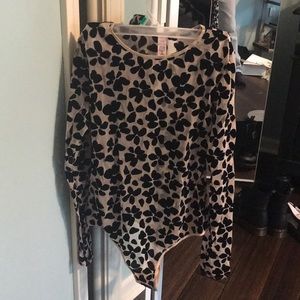 Sheer velvet body suit